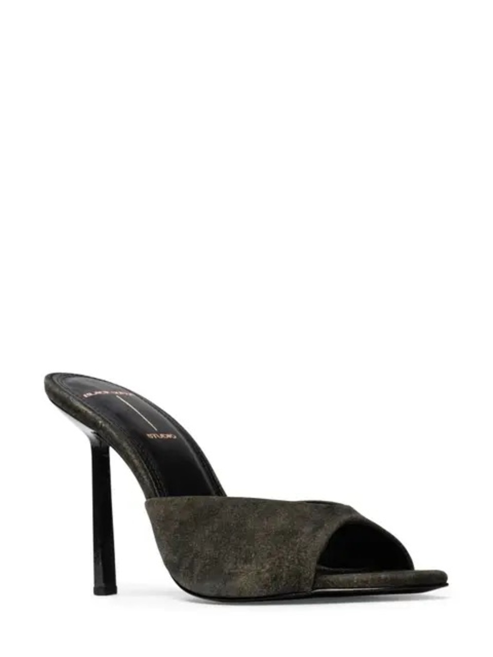 Black Suede Studio Nori 100 Sandal in Dark Brown Sz 8 MSRP $328